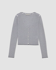 womens-ultrafine-merino-ribbed-cardigan-bone-navy | alt