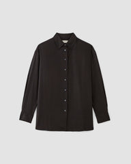 womens-linen-boyfriend-shirt-black | alt