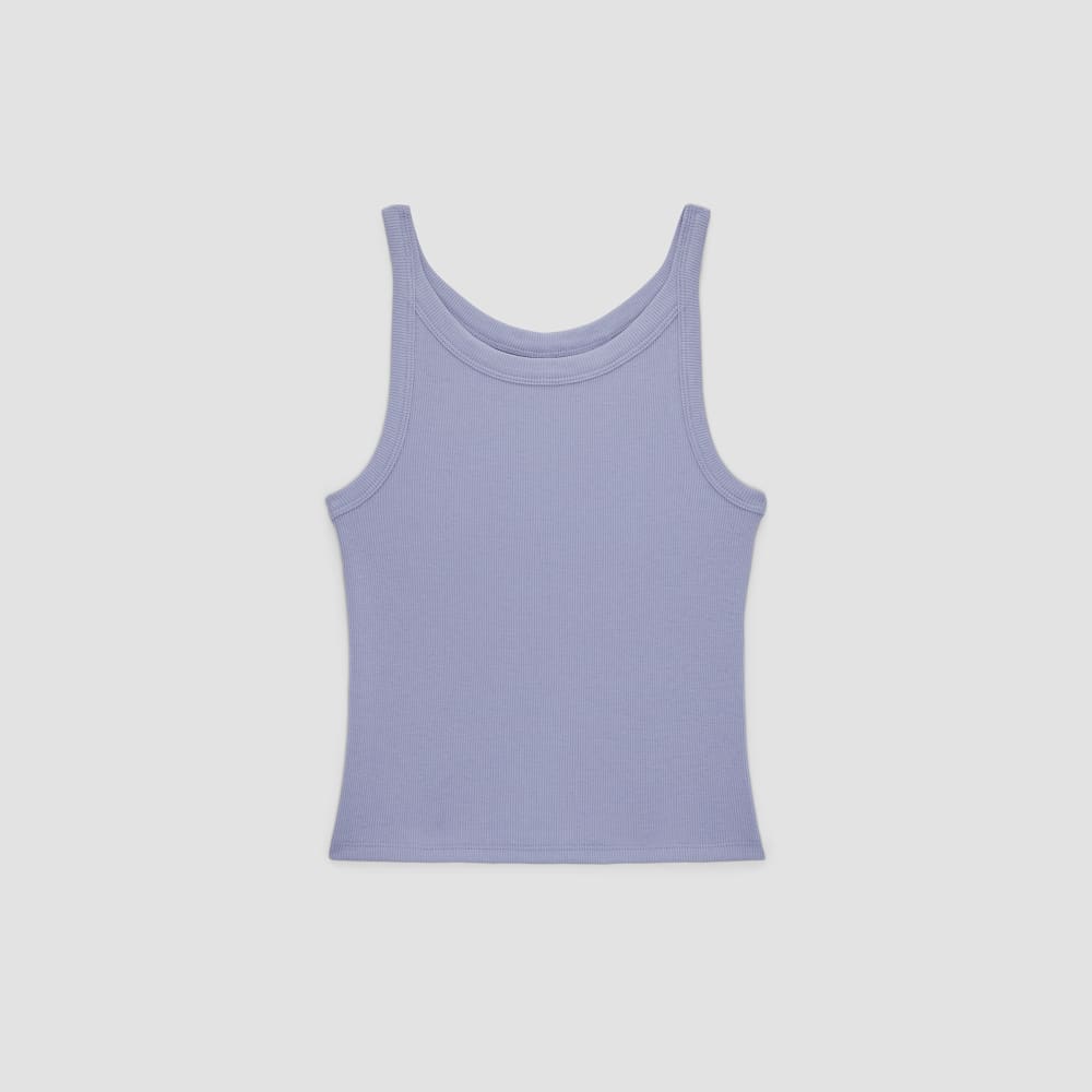 womens-cropped-supima-rib-tank-cornflower-blue | alt