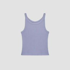 womens-cropped-supima-rib-tank-cornflower-blue | alt