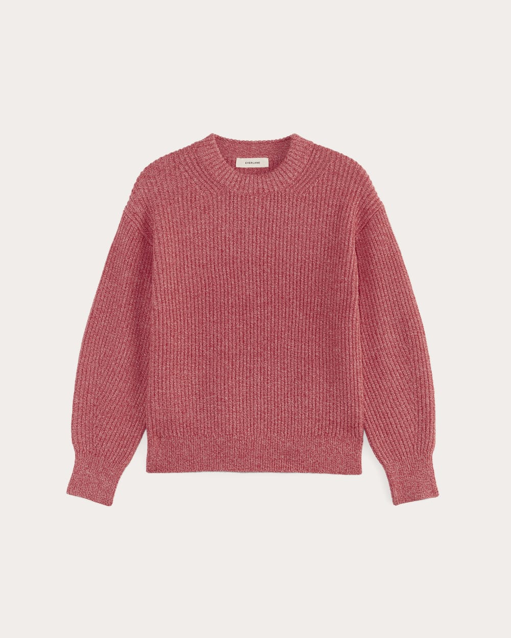 womens-cotton-oversized-cocoon-sweater-pink-peony-red | alt