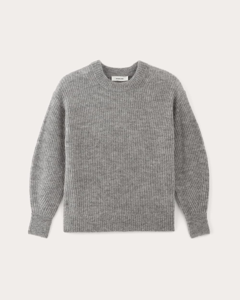 womens-alapaca-ribbed-cocoon-crew-heather-stone-grey | alt