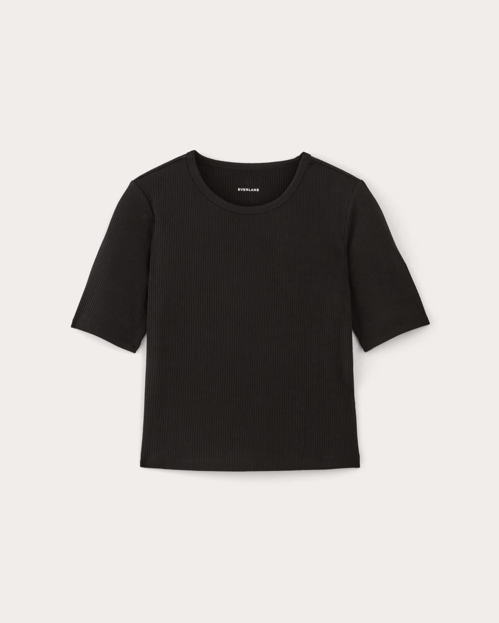 womens-tencel-rib-cropped-shimmy-tee-black | alt