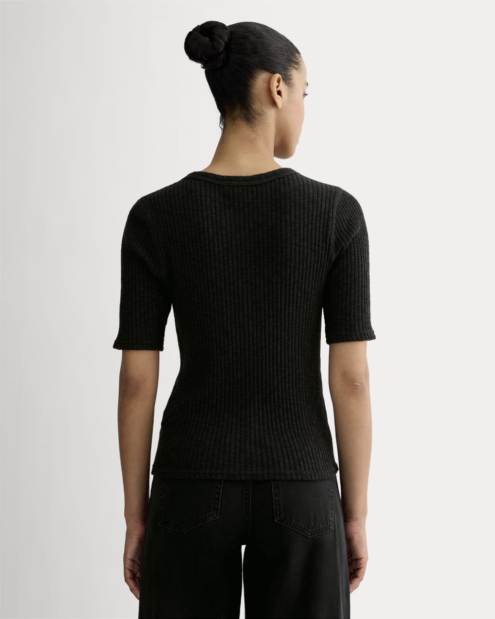 womens-rib-knit-short-sleeve-henley-black