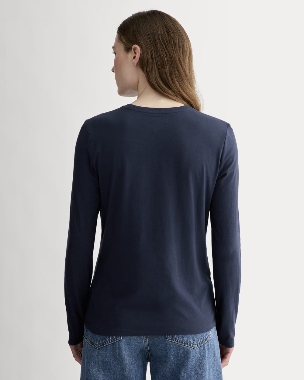 womens-essential-slim-long-sleeve-crew-navy