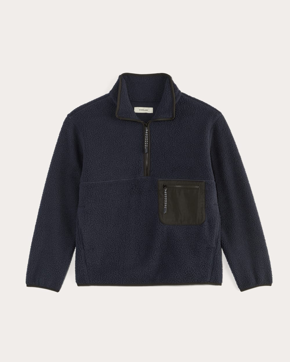 womens-renew-fleece-oversized-half-zip-navy | alt