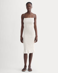 womens-smocked-column-dress-bone | primary