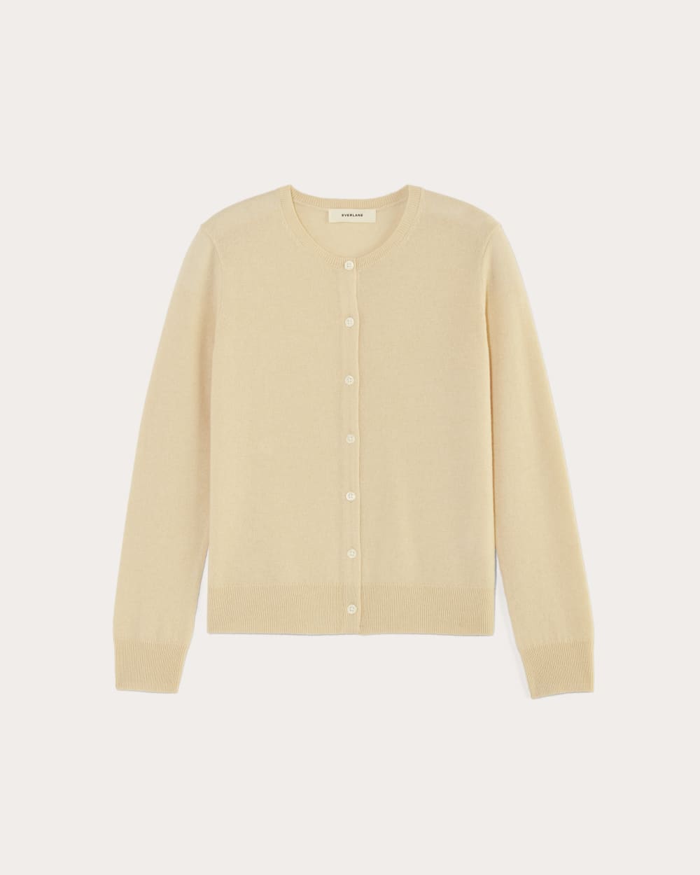 womens-cashmere-classic-crew-cardigan-creme | alt