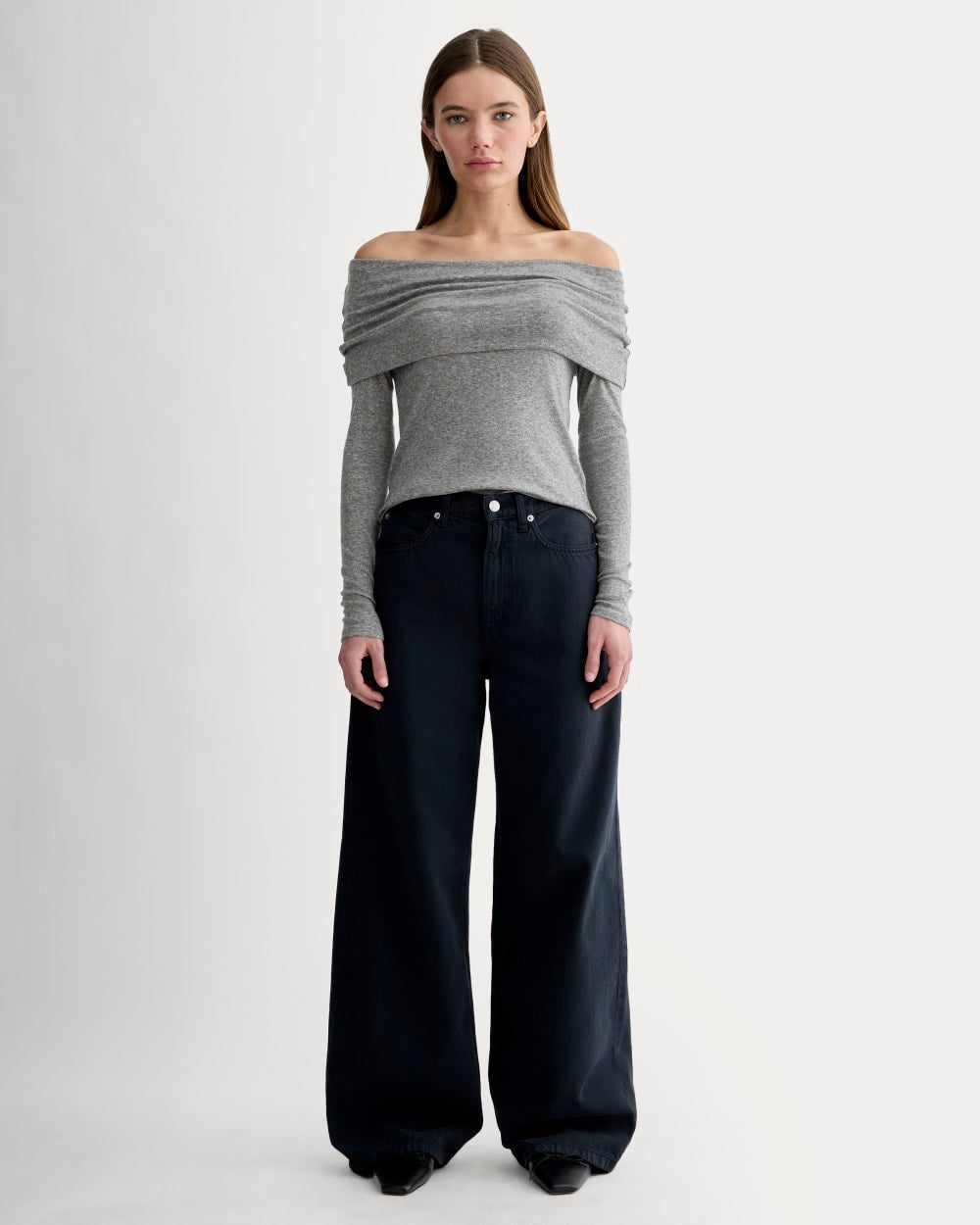 womens-off-shoulder-top-butterluxe-heather-charcoal
