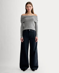 womens-off-shoulder-top-butterluxe-heather-charcoal