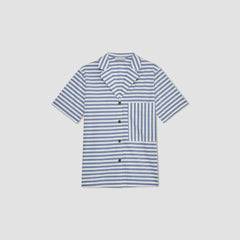 womens-poplin-camp-shirt-mazarine-blue-bone | alt