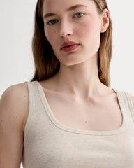 womens-luxe-rib-square-neck-tank-heathered-oat | alt