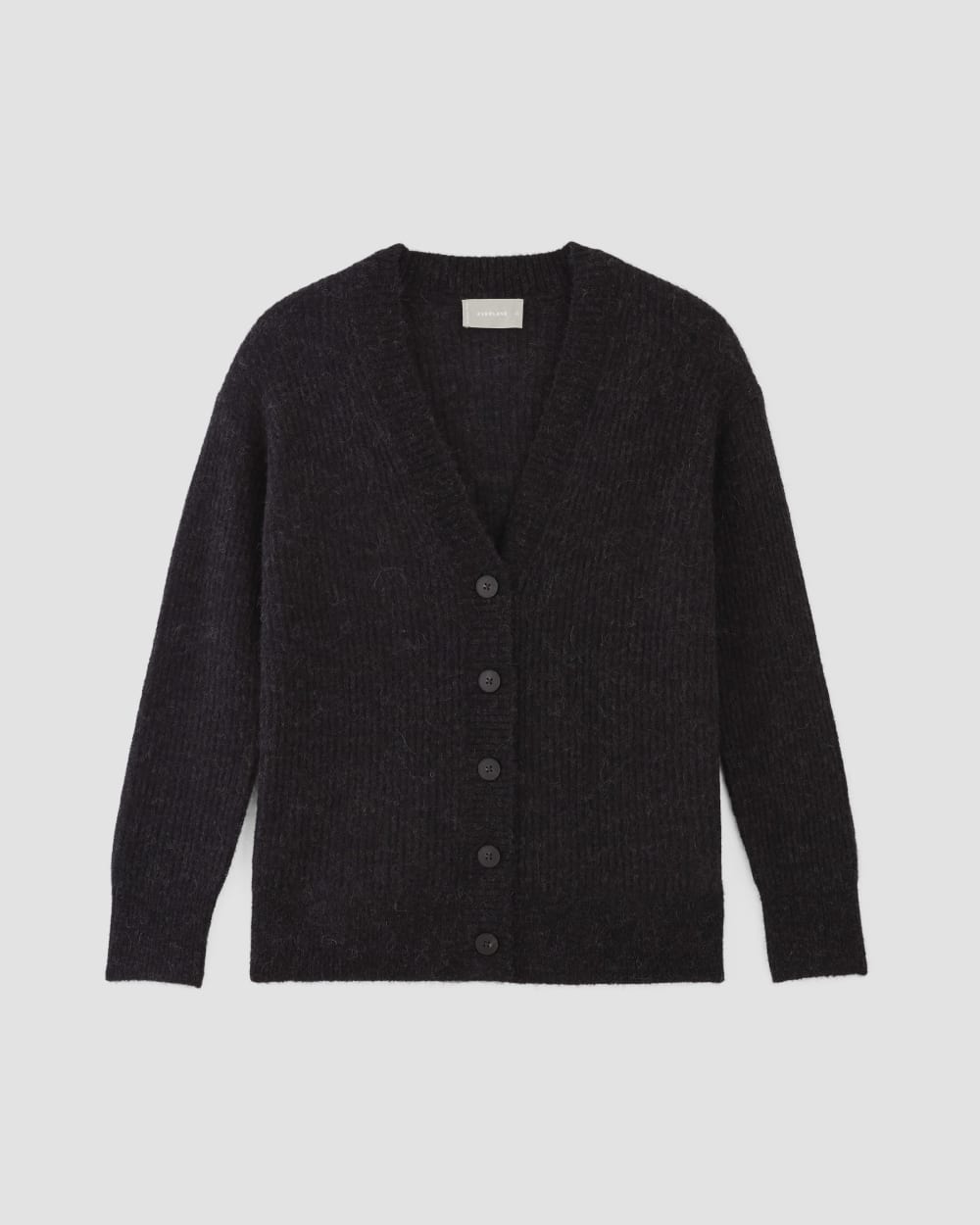 womens-alpaca-oversized-cardigan-heathered-black | alt