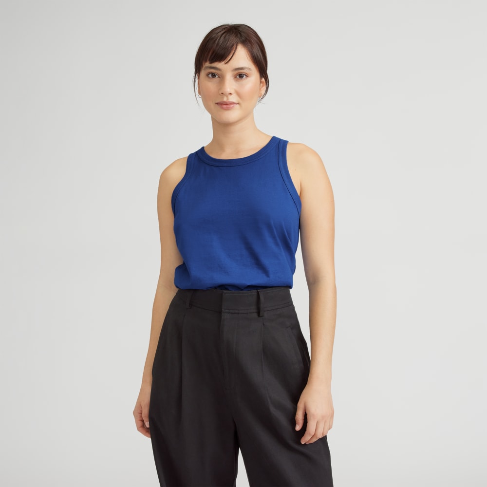 womens-organic-cotton-cutaway-tank-mazarine-blue | primary