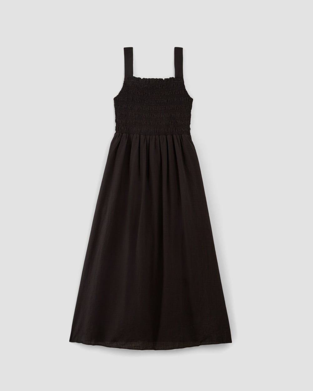 womens-gauze-smock-dress-black | alt