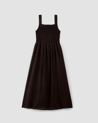 womens-gauze-smock-dress-black | alt