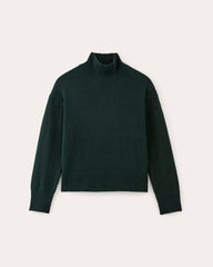 womens-cotton-boxy-turtleneck-scarab | alt
