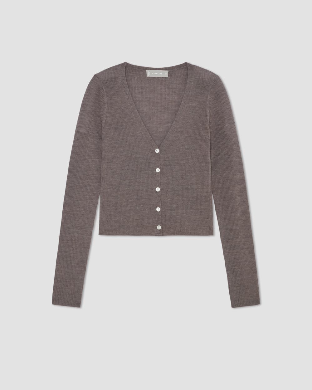 womens-ultrafine-merino-ribbed-cardigan-heather-cocoa | alt