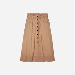 womens-easy-button-front-skirt-burnt-orange-gingham | alt