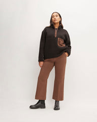 womens-renew-fleece-oversized-half-zip-black