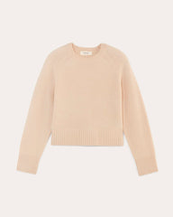 womens-cashmere-boxy-crew-sweater-cream-cream | alt