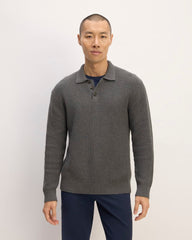 mens-cotton-chunky-rib-polo-hthr-charcoal | primary