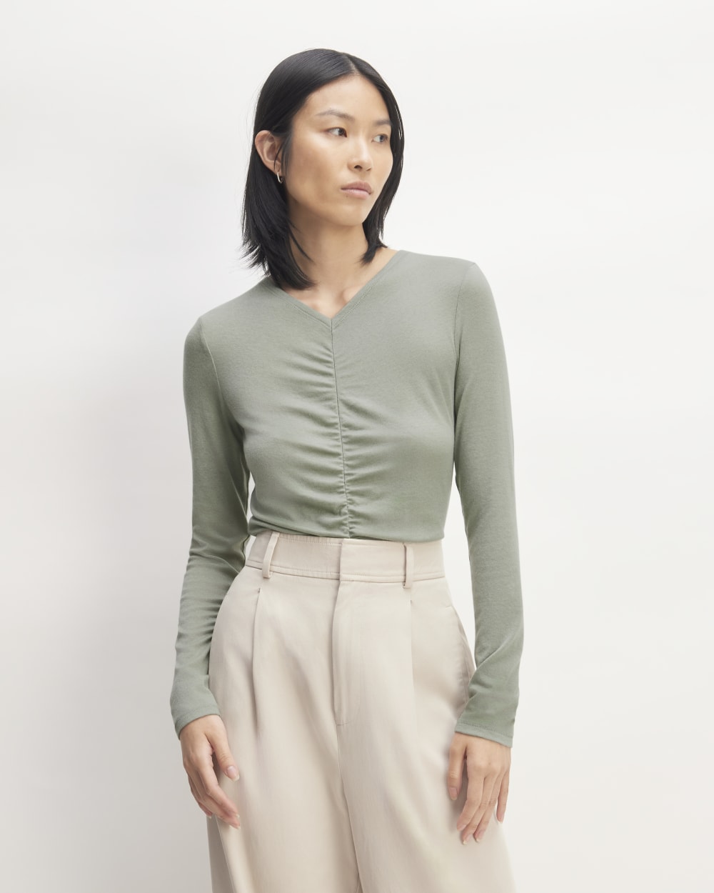 womens-merino-tencel-relaxed-v-neck-abyss-blue | primary