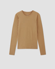 womens-organic-cotton-slim-ls-crew-tigers-eye | alt