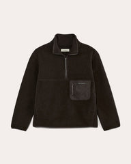womens-renew-fleece-oversized-half-zip-new-black | alt