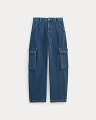 womens-mid-rise-cargo-jean-tungsten-blue-stone | alt