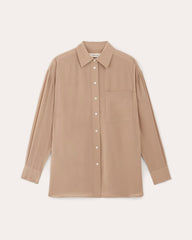 womens-washable-silk-oversized-shirt-chanterelle | alt