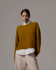 womens-recashmere-cropped-crew-sweater-tapenade | primary