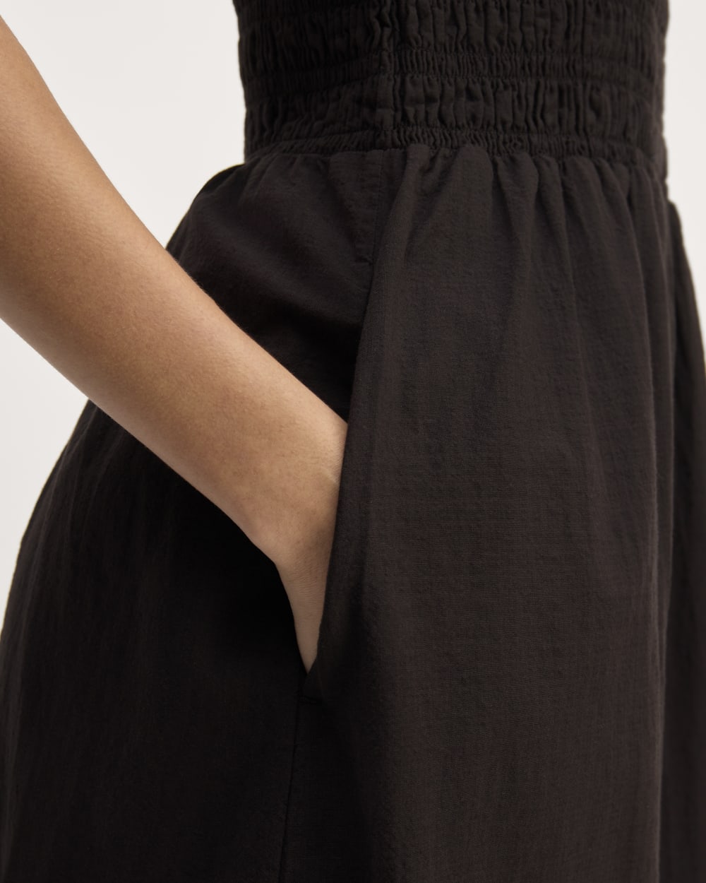 womens-gauze-smock-dress-black