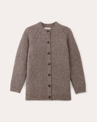 womens-cloud-fisherman-cocoon-cardigan-taupe-melange | alt