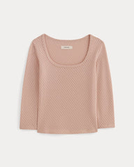 womens-pointelle-scoop-neck-top-rose-smoke | alt