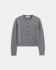 womens-cropped-cardigan-cotton-cashmere-heather-charcoal | alt