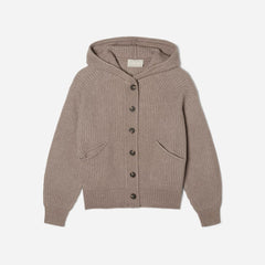 womens-cozy-stretch-hooded-cardigan-taupe-grey | alt