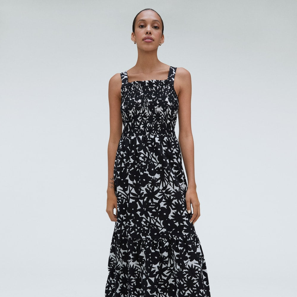 womens-smock-dress-black-canvas-floral
