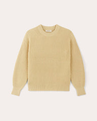womens-cotton-oversized-cocoon-sweater-parsnip | alt