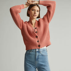 womens-texture-cotton-cardigan-light-rose | primary