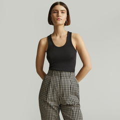 womens-supima-micro-rib-tank-black | primary