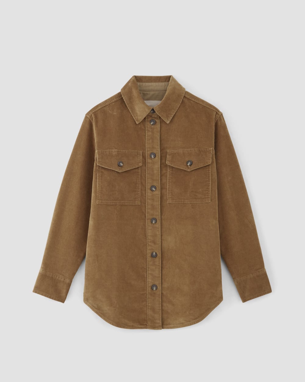 womens-corduroy-oversized-shirt-jacket-toasted-coconut | alt