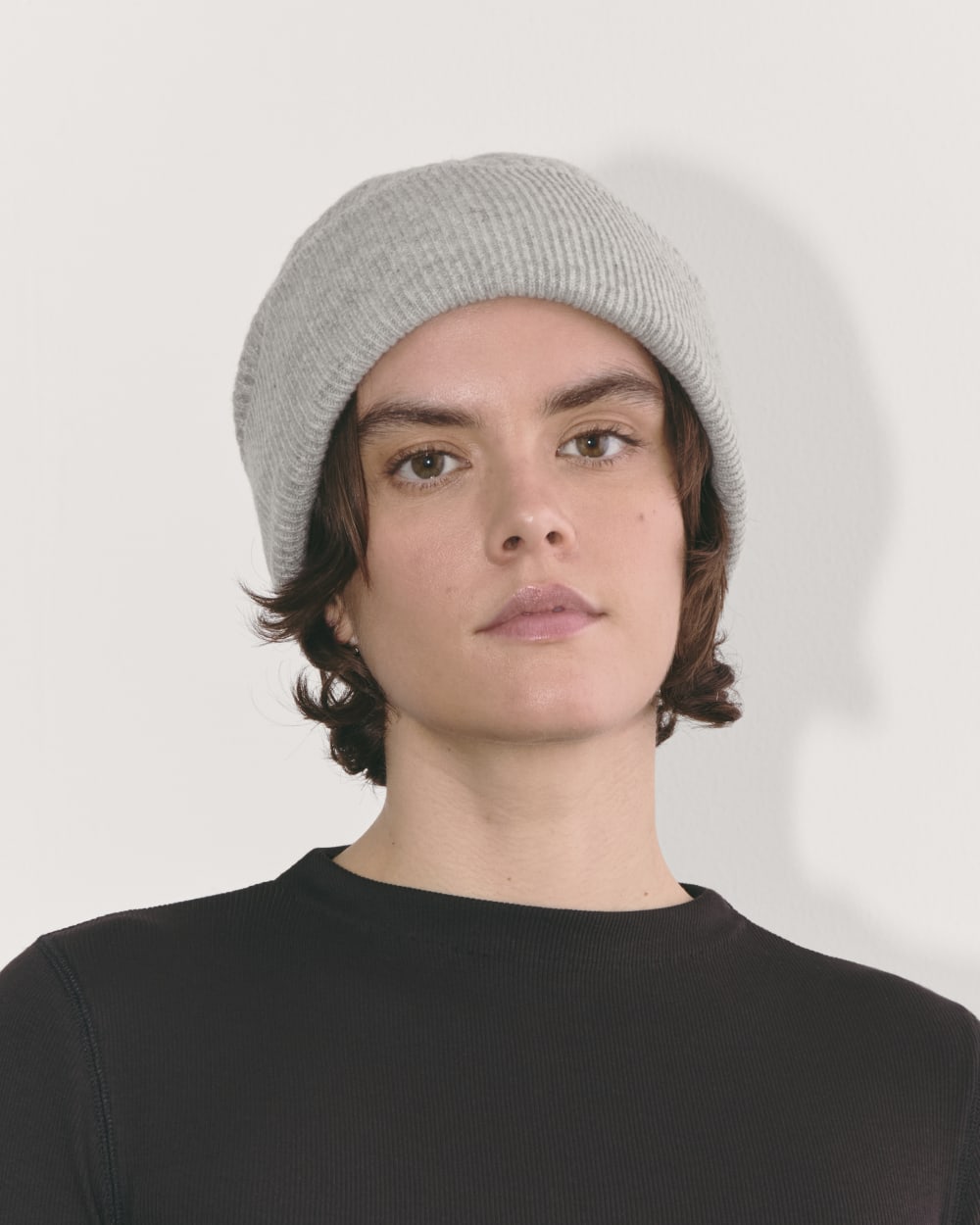 womens-waffle-beanie-heather-grey | alt