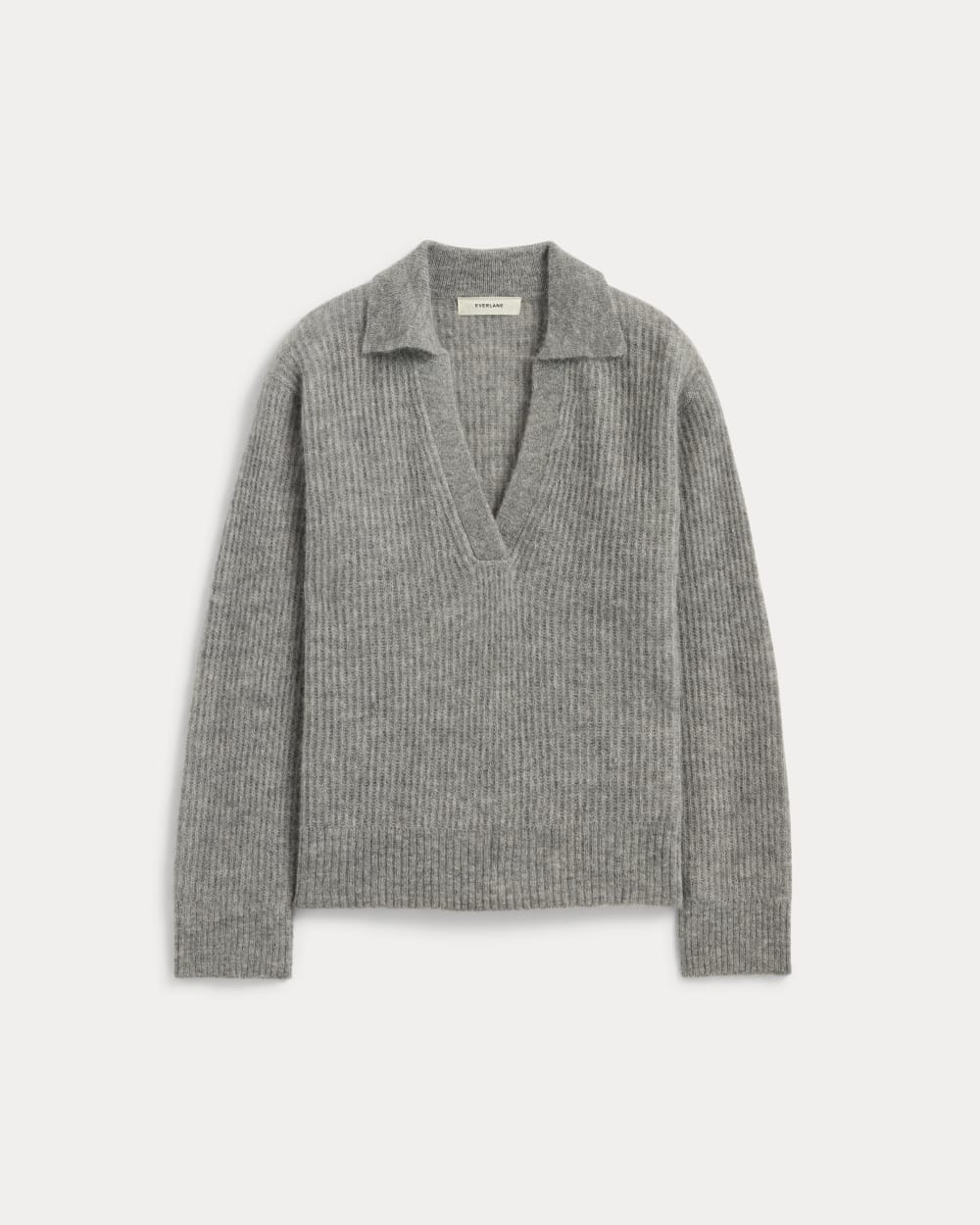 womens-oversized-polo-sweater-alpaca-heather-stone-grey | alt