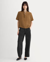 womens-washable-silk-ss-popover-top-toffee