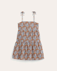 womens-gauze-mini-tiered-dress-soft-cobalt-floral | alt