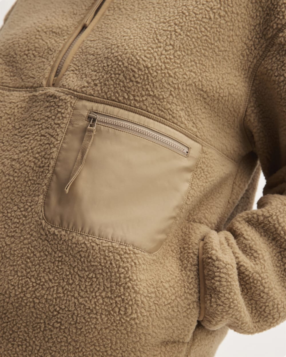 womens-renew-fleece-oversized-half-zip-tigers-eye-brown