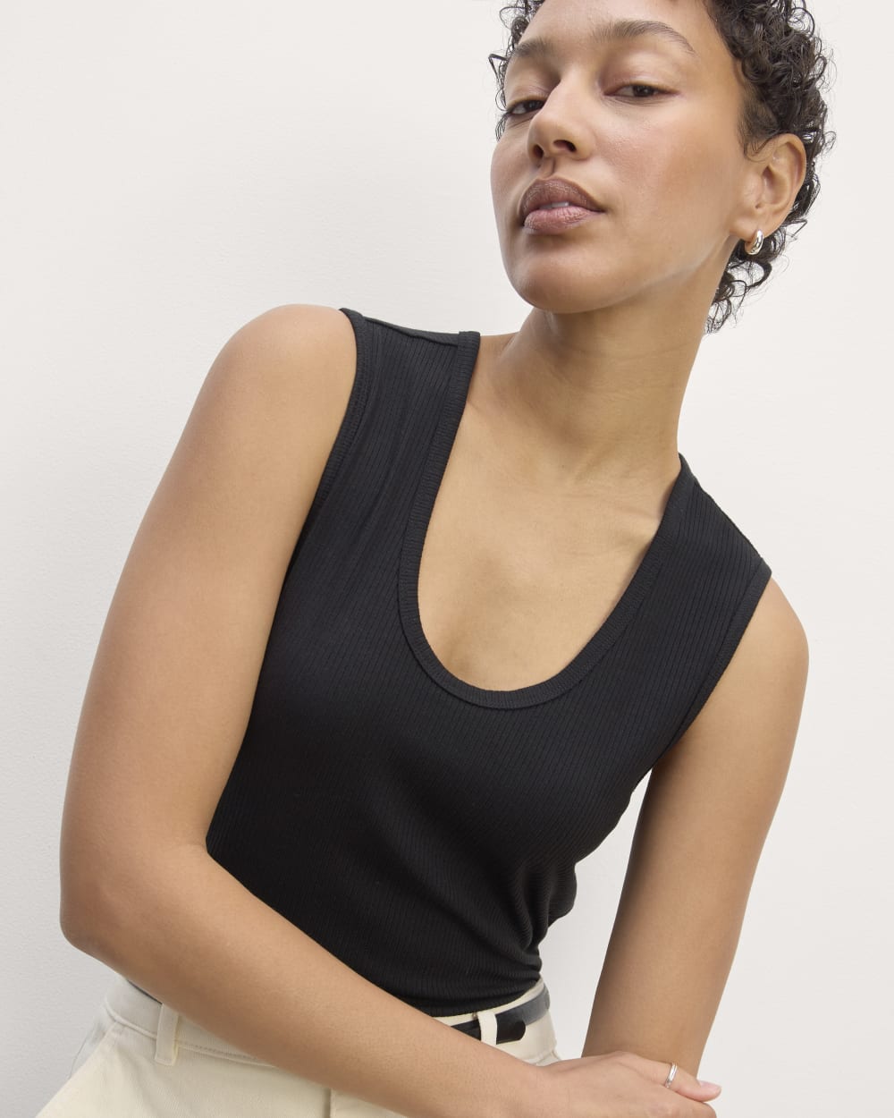 womens-tencel-rib-shimmy-tank-black