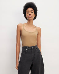 womens-supima-spaghetti-strap-cami-tigers-eye | primary