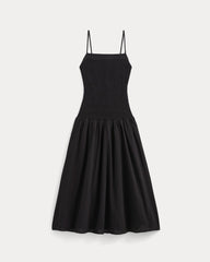 womens-gauze-open-back-dress-black | alt